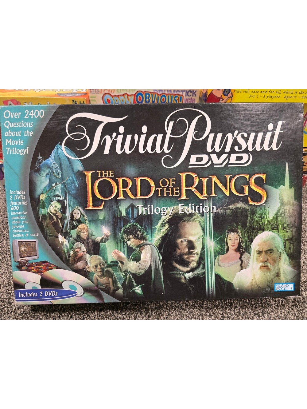 Trivial Pursuit DVD Edition The Lord of the Rings Trilogy Board Game